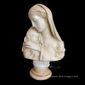 Custom stone lady head sculpture marble mother and child bust statue